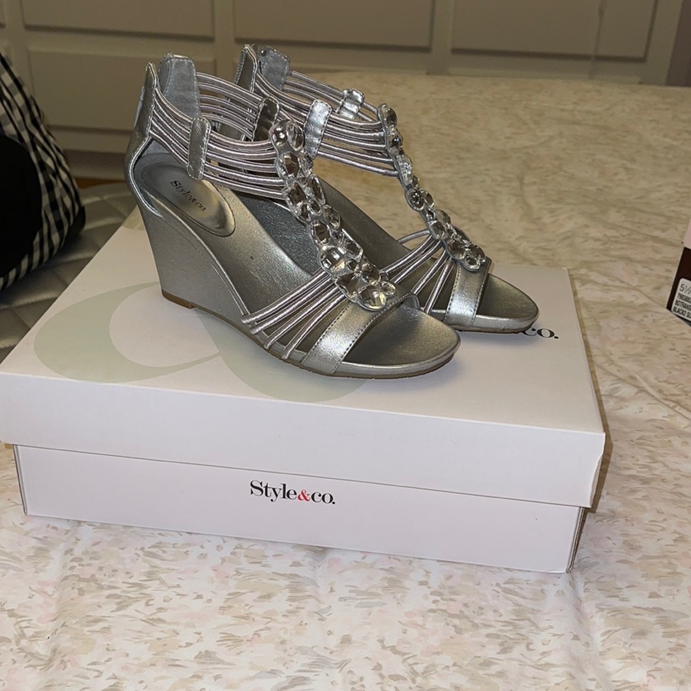 Style & Co Rhinestone Wedges